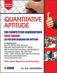 Quantitative Aptitude by R.S Agarwal & S. Chand Publication